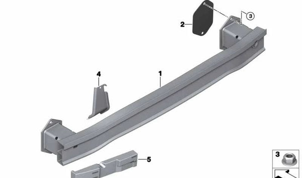 Amortiguador trasero derecho OEM 51777395990 para MINI Clubman F54, F54 LCI. Original MINI.