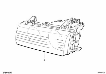 Faro delantero derecho OEM 63128363080 para BMW Serie 3 E36 (316i, 318i, 318is... y más). Original BMW.