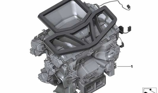 Carcasa distribuidora del aire acondicionado OEM 64119361730 para BMW G30, G31, G32. Original BMW.