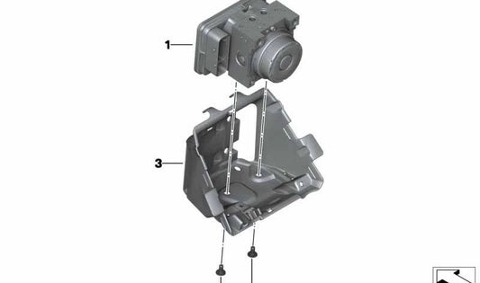Porta dispositivo OEM 34518526556 per moto BMW R1200GS, R1250GS, R1200GS Adventure, R1250GS Adventure, R1200RT, R1250RT, R1200R, R1250R, R1200RS, R1250RS. BMW Motorrad originale.
