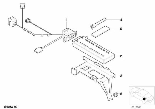 Faixa de vedação para BMW E81, E82, E87, E87N, E88, E46, E90, E91, E92, E93, E39, E38, E53, E52 (OEM 51411970578). BMW original