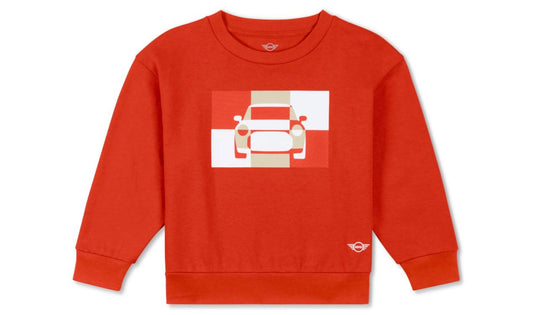 Sudadera para niños Rebel Red talla 140 OEM 80145B320A4 para MINI. Original MINI.