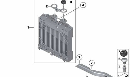 OEM CHOQUE ABORTEMENTE 17117575250 PARA BMW F07, F10, F11, F06, F12, F13, F01, F02, F04. BMW original.