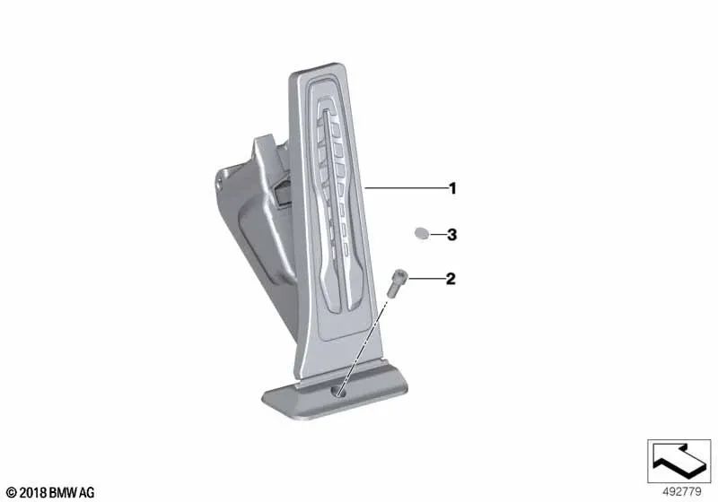 Beschleunigerpedalmodul für BMW 1 F40 -Serie, Serie 2 F44, Serie 4 G22, G23, G82, G83, 5 F90, G30, G31, G38, G60, Serie 6 G32, Serie 7 G11, G12, G70, Serie 8 F91 , G14, G15, G16, X1 U11, X2 F39, X3 G08, Z4 G29 (OEM 35406889824). Original BMW