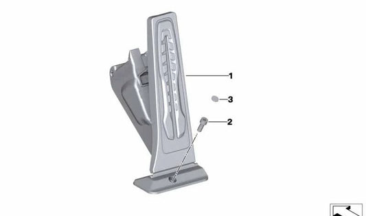 OEM 35406889825 Pedal do acelerador para BMW F40, G82, G30, G31, F39, G08, G29. BMW original
