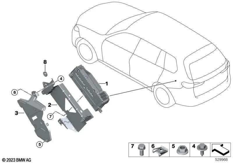 Clip Nature in CTO CT para BMW Series 1 E81, E82, E87, E88, Série 3 E90, E92, E93, Série 5 E60, F07, F10, F11, F18, Série 6 E63, E64, F06, F12, F13, 7, 7 Série F01, F02, G70, X1 E84, X3 E83, F25, X4 F26, X5 E70, F15, F85, G05, X6 E71, F16, G06, X7 X7