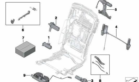 Axe flexible SET pour la série BMW 7 F01, F02, F04 (OEM 52209181808). BMW d'origine