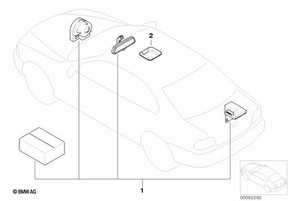 Ultrasonic Interior Protection Cover for BMW E39 (OEM 51448249975). Original BMW
