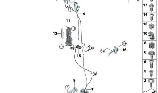Bellows for BMW I01, I01N (OEM 51227335165). Genuine BMW