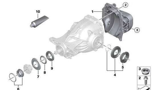 Hintere Abdeckung für BMW G01, G08, G02 (OEM 33118652557). Original BMW.