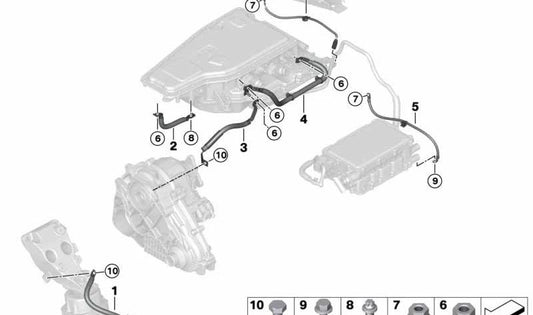 Tornillo hexagonal redondo OEM 07119908284 para MINI F60, BMW F45, F46, X1 F48, X2 F39, X5 F15… y más. Original BMW y MINI.