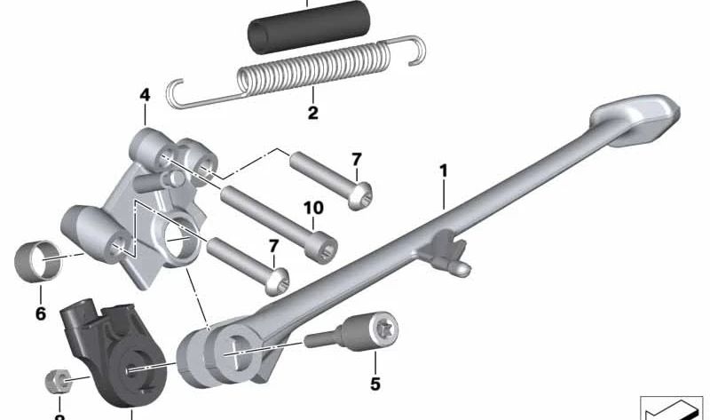 Tornillo cabeza cilíndrica OEM 23417680473 para BMW Motorrad F800GT, F800S, F800ST, F800R. Original BMW Motorrad.