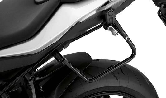 Porta maletas derecho negro OEM 46548548740 para motos BMW S 1000 XR K49 (2015-2019). Original BMW Motorrad.