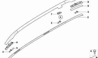 Soporte central izquierdo OEM 51137006327 para BMW E46. Original BMW.