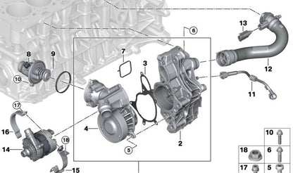 Soporte de sujeción OEM 17127847846 para BMW F87, F80, F82, F83, F97, F98. Original BMW.