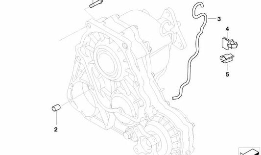 Tubo de ventilación OEM 27107509052 para BMW E46. Original BMW.