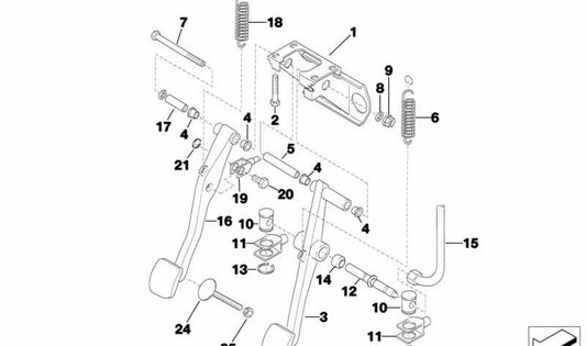 Casquillo para BMW (OEM 35212221504). Original BMW