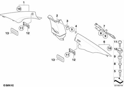 Tampa "Airbag" para BMW 1 E81, E82, E87N (OEM 51437120773). BMW original.