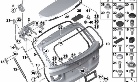 Avisador acústico OEM 51247467998 para BMW F31, G11, G12. Pieza original BMW.