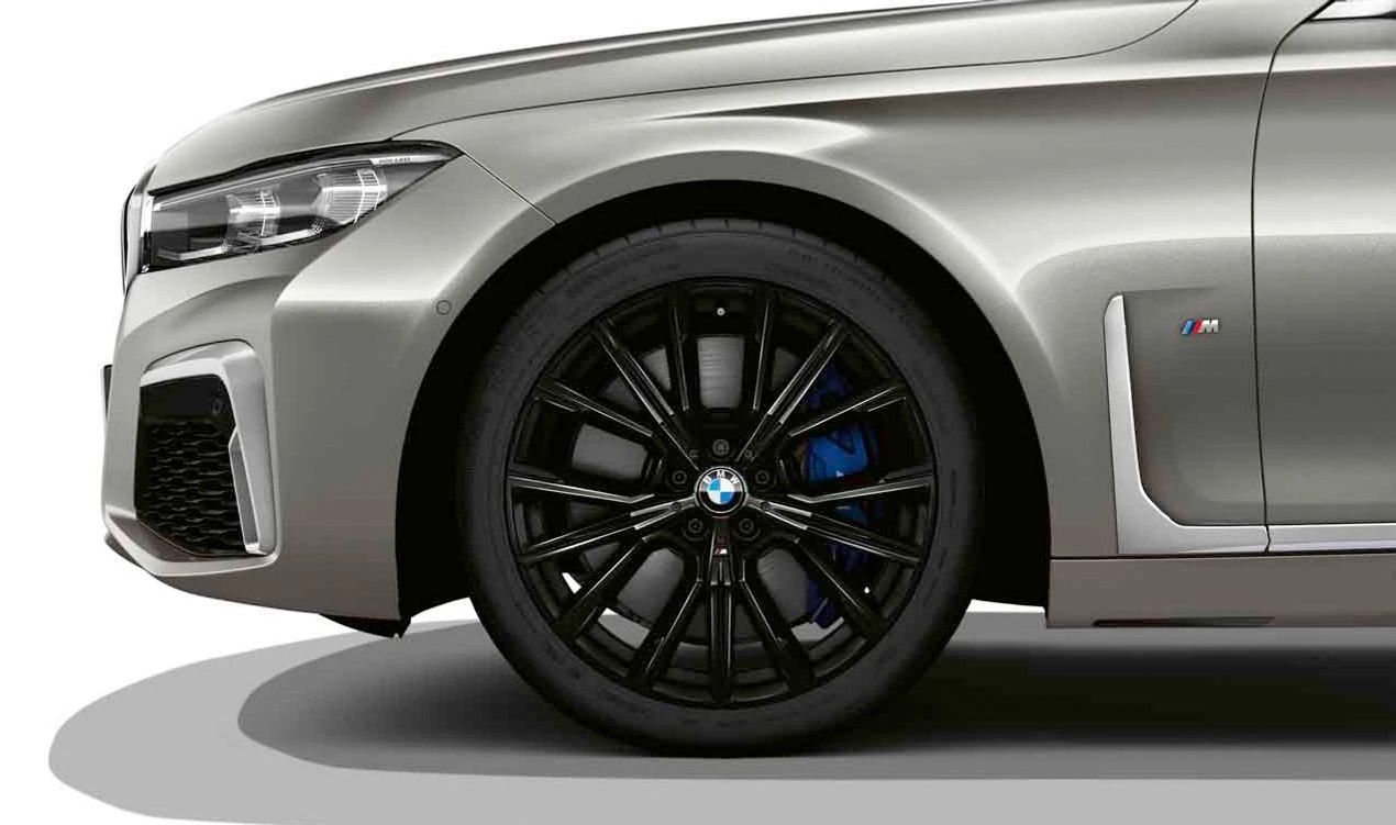 Llanta original BMW M de aleación diseño estrella 817 20” jet black OEM 36118745915 para BMW G11, G11N, G12, G12N, G32N. Ideal para eje trasero. Incluye tornillos y tapa central. Original BMW.