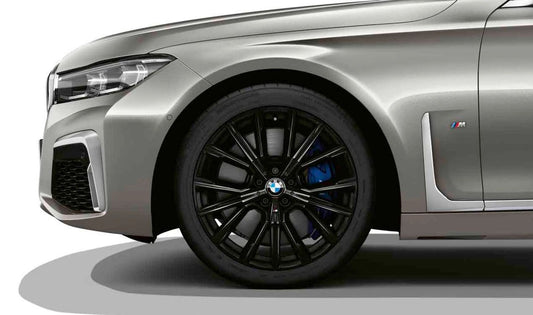 Llanta original BMW M de aleación diseño estrella 817 20” jet black OEM 36118745915 para BMW G11, G11N, G12, G12N, G32N. Ideal para eje trasero. Incluye tornillos y tapa central. Original BMW.