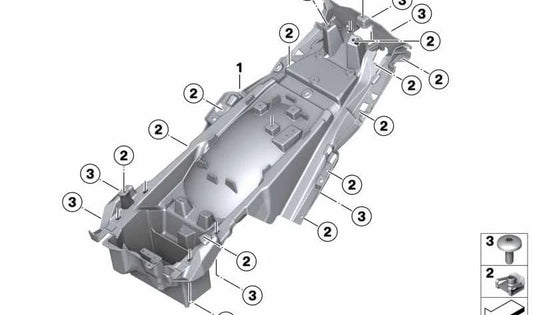 Porta-bagagens traseiro OEM 46627726067 para motocicletas BMW K1600GT, K1600GTL. Originais BMW Motorrad.