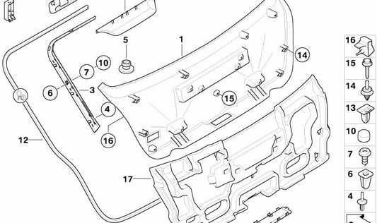 BMW E46 CAP (OEM 51497056935). Original BMW