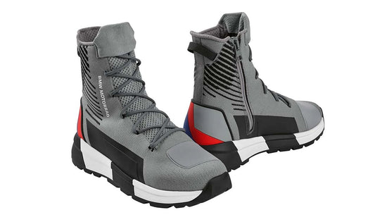 Zapatillas de moto KnitRace gris talla 36 OEM 76225A80950 para motos BMW. Original BMW Motorrad.