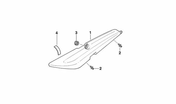 Tubo de goma OEM 52532313571 para BMW Motorrad K 1200 GT, K 1300 GT, R 1100 R, R 850 R. Original BMW Motorrad.