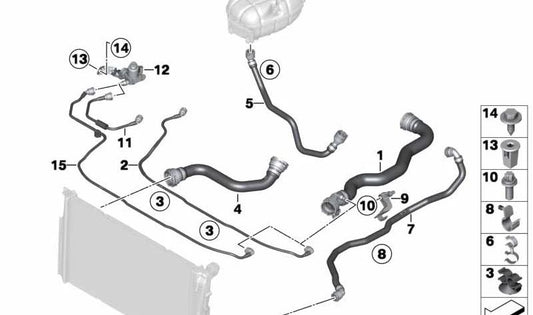 Unterstützung für Creath Manuito OEM 17128514168 für BMW F20, F21, F22, F30, F31, F34, F32, F33, F36. Original BMW.