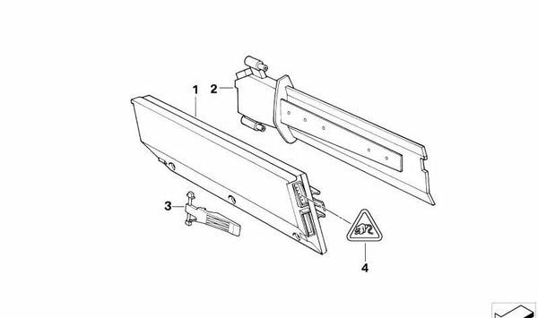 Módulo de control climatizador automático OEM 64118390000 para BMW E34, E32. Original BMW.