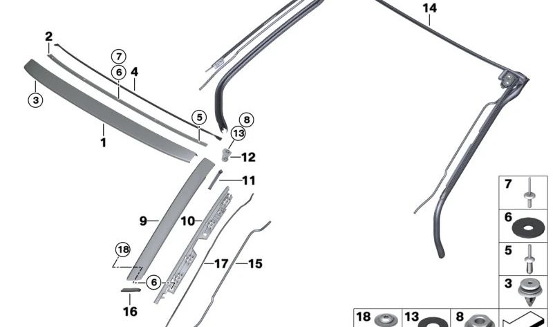 Tuerca hexagonal para BMW E61, F07, I15, E70, E85, Mini R52, R57 (OEM 41009127239). Original BMW