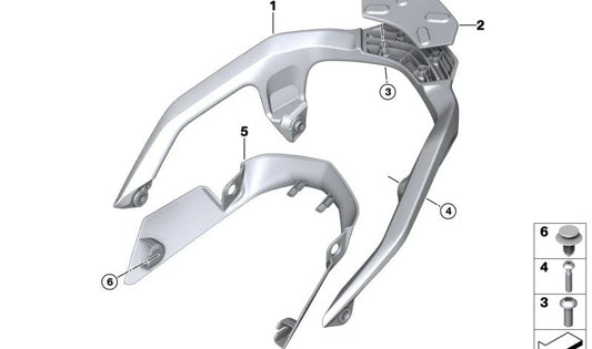 Clip OEM 52105A09840 para motos BMW R1300GS, BMW i4 G26 Gran Coupé, BMW Serie 4 G26… y más. Original BMW Motorrad.