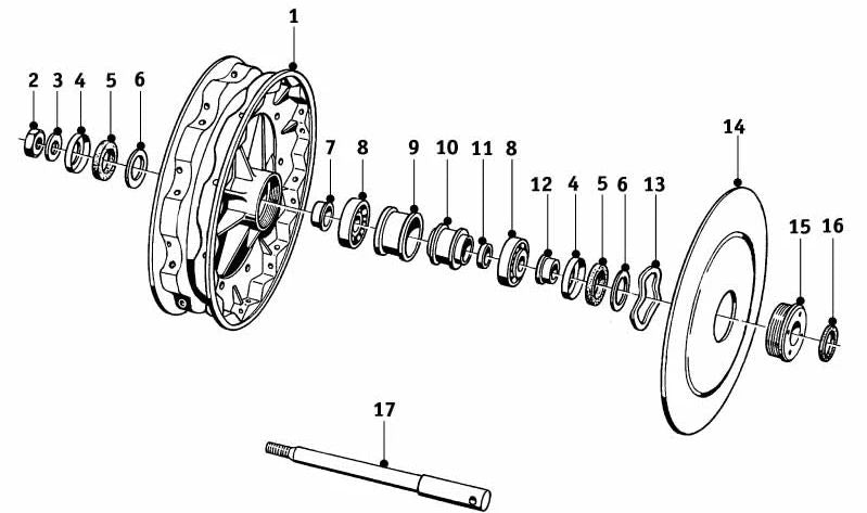 Rodamiento cónico OEM 07119985010 para BMW E30,E31,E32,E34,E36,E38,E39,E46,E60,E61,E65,E66,E70,E83,E85,E87,E90,E91,E92,E93,F10,F11,F20,F25,F30,F32,F34,F36. Original BMW.