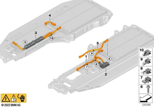 Connettore del modulo per BMW G60, G70 (OEM 61278845018). BMW originale
