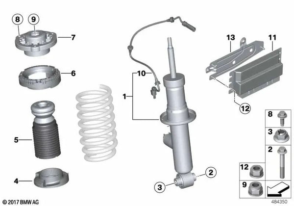 Soporte de Unidad de Control para BMW X4 G02, G02N (OEM 37146882224). Original BMW