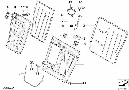 BMW Lock 5 E39 (OEM 52208209626). Original BMW