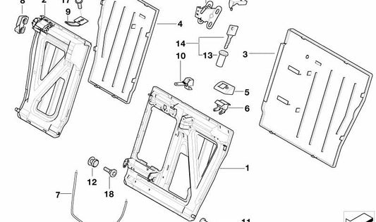 Unidad de accionamiento izquierda OEM 52208209639 para BMW E39 520d, 520i (todos los modelos indicados). Pieza original BMW.