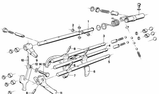 OEM -Änderungshebel 23311202755 für BMW E12, E24, E23. Originaler BMW -Ersatz.