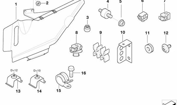 Tubo conector OEM 21532228475 para BMW E36. Original BMW.