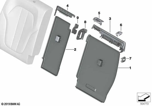 Blenda Locking Lock for BMW X5 G05, G05N, X7 G07, G07N (OEM 52208491151). Original BMW.