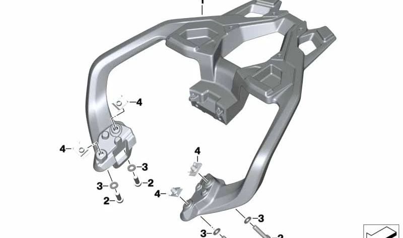 Tuerca autoblocante M8 OEM 46548389475 para BMW Motorrad G 310 GS (2017-2025) y G 310 R (2016-2026). Original BMW Motorrad.