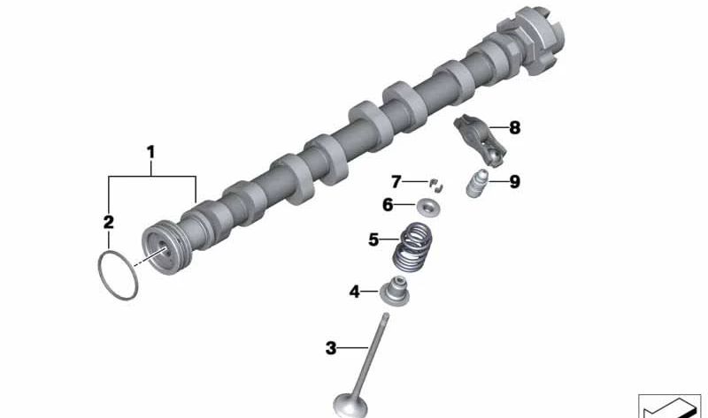 Muelle de válvula OEM 11347562716 para MINI R56, R57, R58, R60, R61 y BMW F20, F30, F31... y más. Original BMW y MINI.