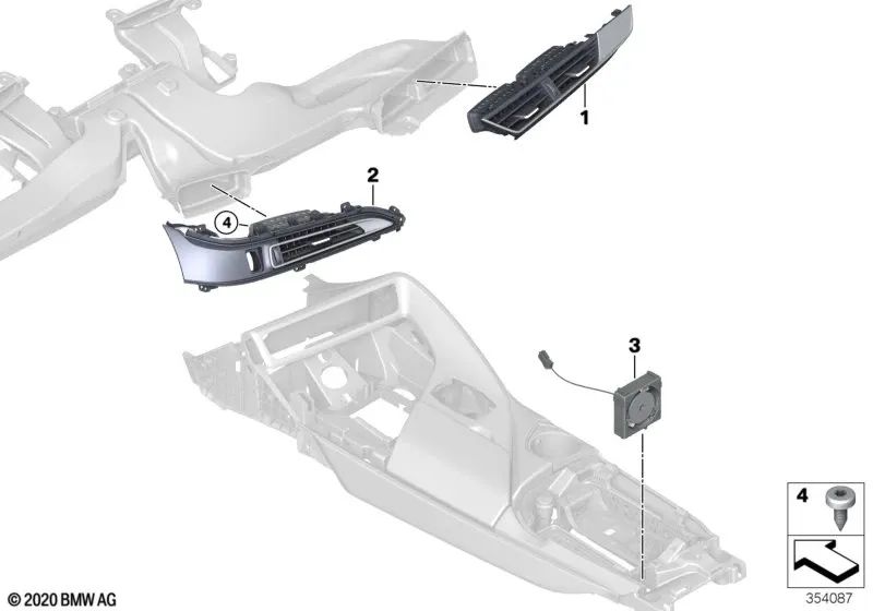 Fan for BMW i12, I12N, I15 (OEM 64119305635). Genuine BMW.