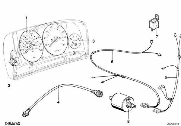 Medidor de combustible para BMW Serie 5 E12 (OEM 62131365433). Original BMW