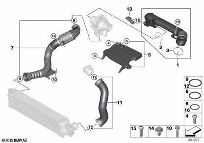 Resonador OEM 13718513917 para BMW 2' F45, F46, X1 F48 y MINI F56, F55, Clubman F54... y más. Original BMW y MINI.