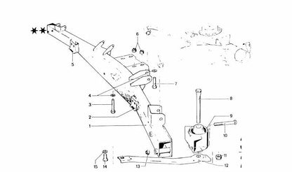Cuscinetti in gomma per BMW E46, F30, F80 (OEM 33333428100). BMW originale