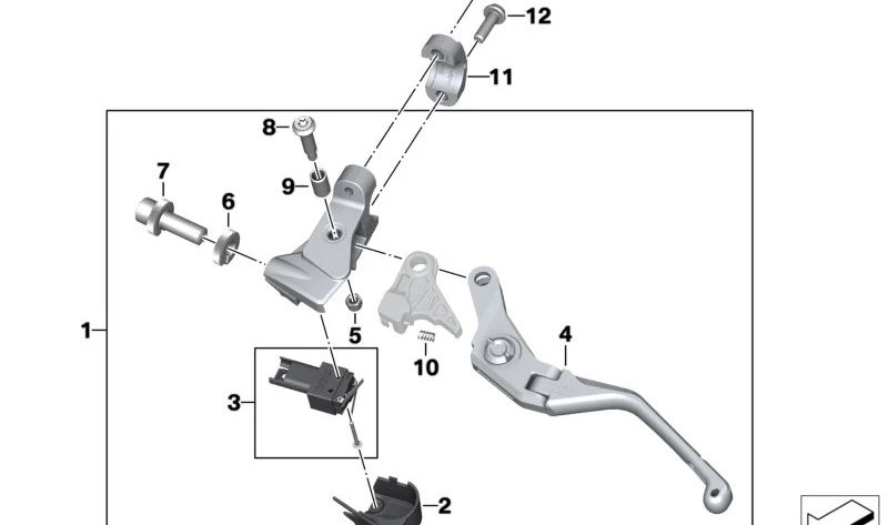 Casquillo OEM 32728534339 para BMW Motorrad R1200GS, R1200R, R1200RT, R nineT, HP2, K1200R, K1200S, K1300R, K1300S, K1600GT, K1600GTL. Pieza original BMW Motorrad.