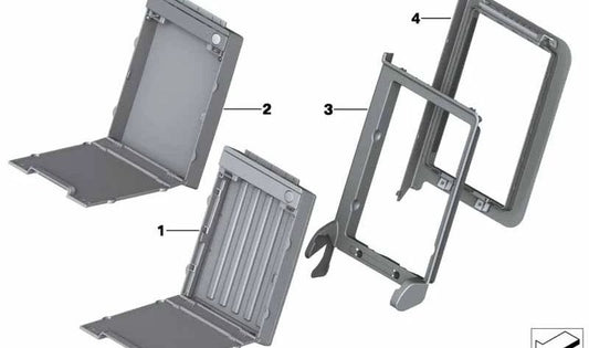 Bolsa portaesquís OEM 52207250947 para BMW Serie 5 F10 (modelos 518d, 520d con N47T/B47O, años 2013-2016). Accesorio original BMW para asiento trasero, color negro.