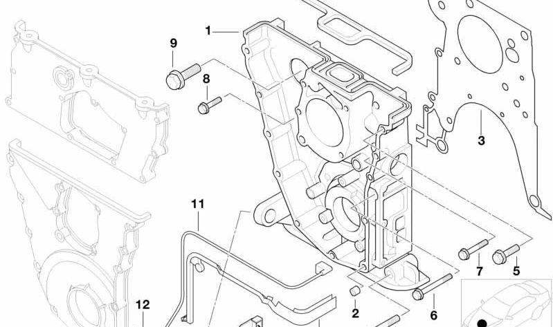 Crankshaft sensor OEM 12141721504 for BMW E30 318i and 318is. Compatible with M42 engines. Original BMW.